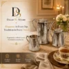 Luxury Handcrafted Brass Tea & Coffee Serving Set Luxury Handcrafted Brass Tea & Coffee Serving Set with Engraved Serving Tray – Premium Decorative Tea Pot Set