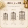 Premium Handcrafted Embossed Brass Storage Jar Set Premium Handcrafted Embossed Brass Storage Jar Set of 3 with Floral Engraving Design