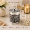 Premium Handcrafted Embossed Brass Storage Jar Set 3 Premium Handcrafted Embossed Brass Storage Jar Set of 3 with Floral Engraving Design