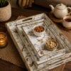 WhatsApp Image 2026-06-24 at 2.06.28 PM Premium Set of 3 Decorative MDF Serving Trays with Paisley Print & Gold Finish Handles – Nesting Display, Serving & Home Décor Trays