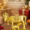 WhatsApp Image 2026-06-24 at 3.14.38 PM (1) Handcrafted Pure Brass Cow and Calf Statue Showpiece for Home Décor, Pooja Room, Office & Gift Purpose | Antique Finish Brass Gau Mata Idol | Size 4 x 2.5 x 3.5 Inches | Weight 500 Grams | Made in India