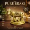 WhatsApp Image 2026-06-24 at 3.14.39 PM Handcrafted Pure Brass Cow and Calf Statue Showpiece for Home Décor, Pooja Room, Office & Gift Purpose | Antique Finish Brass Gau Mata Idol | Size 4 x 2.5 x 3.5 Inches | Weight 500 Grams | Made in India